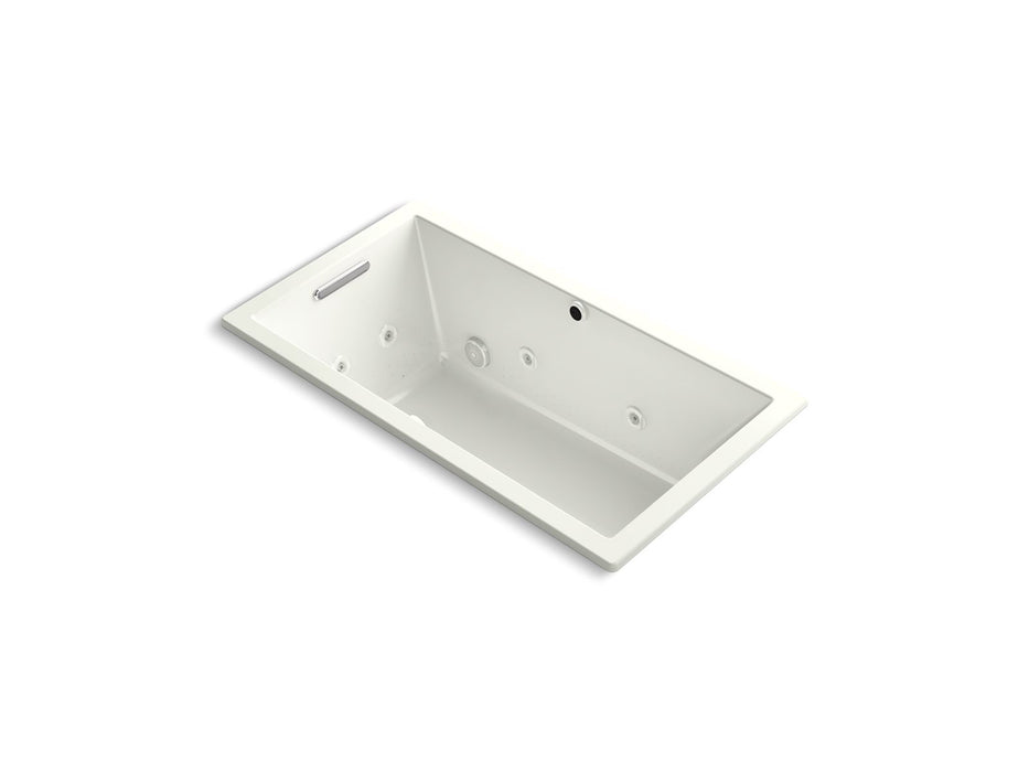 KOHLER K-1168-XHGH Underscore 60" x 32" drop-in Heated BubbleMassage air bath with whirlpool