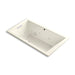 KOHLER K-1173-XHGH Underscore 66" x 36" drop-in Heated BubbleMassage air bath with whirlpool