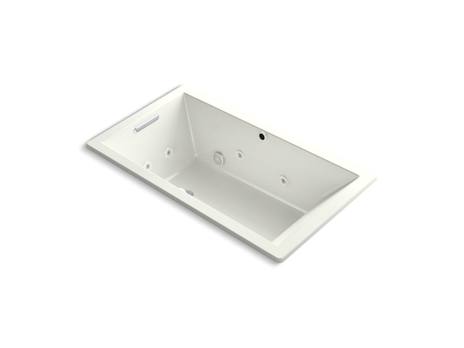 KOHLER K-1173-XHGH Underscore 66" x 36" drop-in Heated BubbleMassage air bath with whirlpool