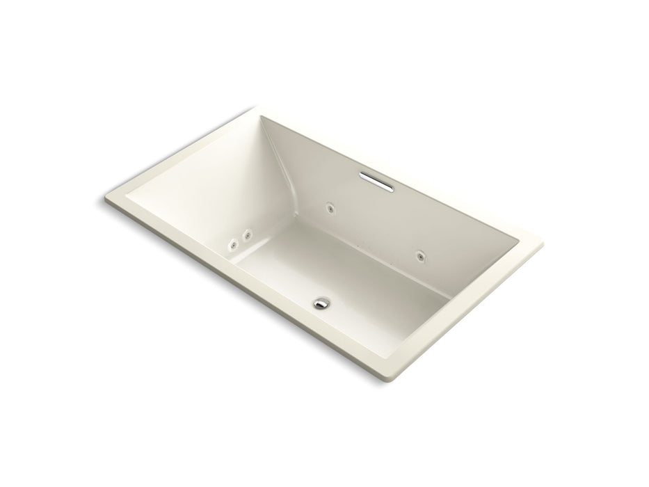 KOHLER K-1174-XHGH Underscore 72" x 42" drop-in Heated BubbleMassage air bath with whirlpool