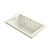 KOHLER K-1849-XHGH Underscore 60" x 36" drop-in Heated BubbleMassage air bath with whirlpool
