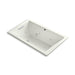 KOHLER K-1849-XHGH Underscore 60" x 36" drop-in Heated BubbleMassage air bath with whirlpool