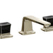 Kallista P24705-CB-CP Per Se Decorative Sink Faucet, Low Spout, Black Crystal Knob Handles