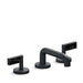 Kallista P24491-NM-CP One Decorative Sink Faucet, Low Spout, Nero Marquina Handles