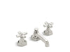 Kallista P22731-00-CP For Town Sink Faucet, Low Spout, Cross Handles