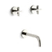 Kallista P24425-CR-CP One Wall-Mount Bath Faucet, Cross Handles