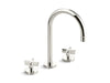 Kallista P24490-CR-CP One Sink Faucet, Gooseneck Spout, Cross Handles