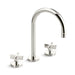 Kallista P24490-CR-CP One Sink Faucet, Gooseneck Spout, Cross Handles