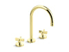 Kallista P24490-CR-CP One Sink Faucet, Gooseneck Spout, Cross Handles