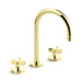 Kallista P24490-CR One Basin Set, Gooseneck, Cross Handle