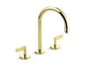 Kallista P24490-LV One Basin Set, Gooseneck, Lever Handle