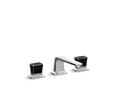 Kallista P24705-CB Per Se Sink Faucet, Black Crystal Knob