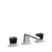 Kallista P24705-CB Per Se Sink Faucet, Black Crystal Knob