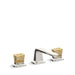 Kallista P24705-GF-CP Per Se Decorative Sink Faucet, Low Spout, Gold Flake Crystal Knob Handles