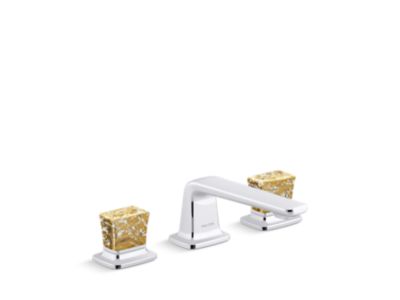 Kallista P24705-GF Per Se Sink Faucet, Gold Flake Knob