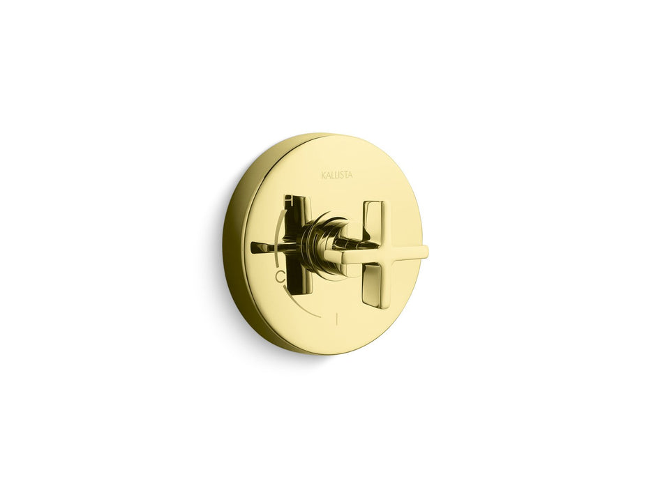 Kallista P24415-CR-CP One Pressure Balance Trim, Cross Handles