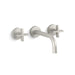 Kallista P24410-CR-CP One Wall Mount Sink Faucet, Cross Handles