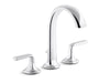 Kallista P25003-LV-BCH Script Deck-Mount Bath Faucet with Diverter, Lever Handles