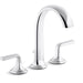 Kallista P25003-LV-BCH Script Deck-Mount Bath Faucet with Diverter, Lever Handles