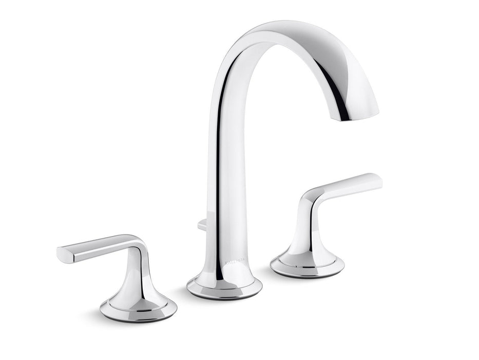Kallista P25003-LV-BCH Script Deck-Mount Bath Faucet with Diverter, Lever Handles