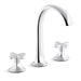 Kallista P25007-CR-BV Script Sink Faucet, Arch Spout, Cross Handles