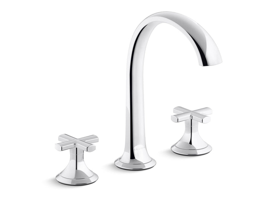 Kallista P25007-CR-BV Script Sink Faucet, Arch Spout, Cross Handles
