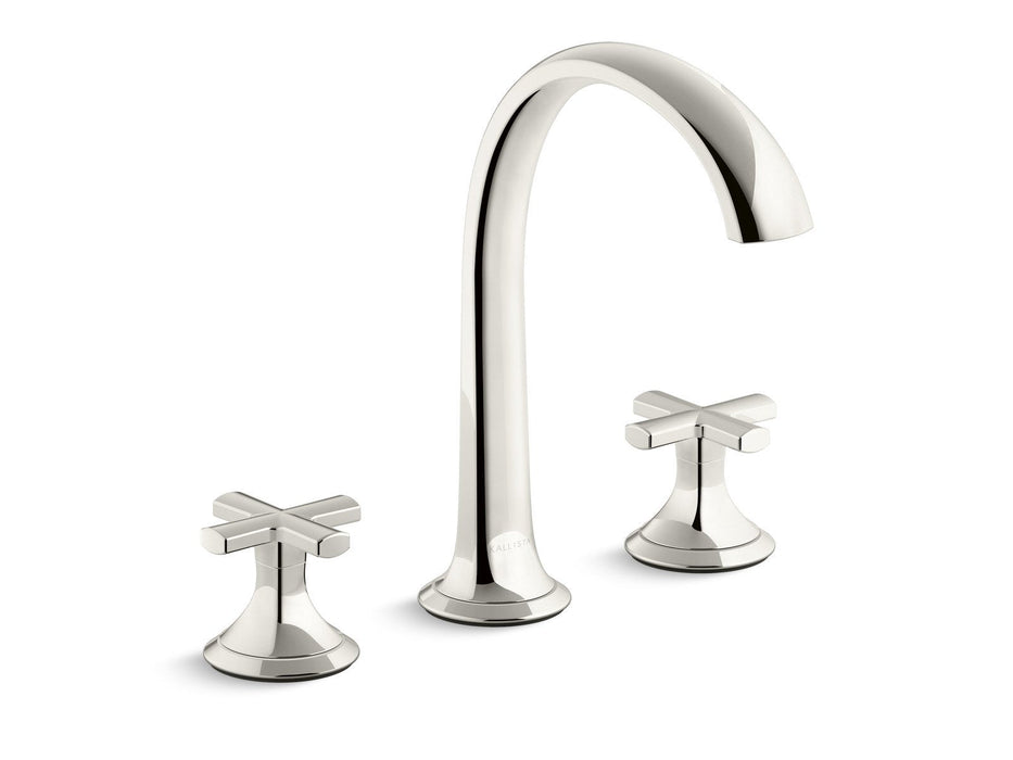Kallista P25007-CR-BV Script Sink Faucet, Arch Spout, Cross Handles