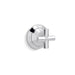 Kallista P25024-CR-BV Script Transfer Trim, Cross Handle