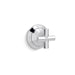 Kallista P25024-CR Script Transfer Trim, Cross Handle