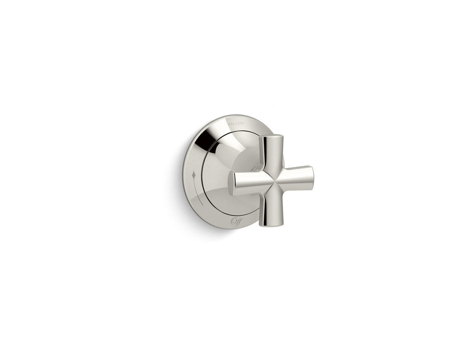 Kallista P25023-CR-BV Script Volume Control Trim, Cross Handles