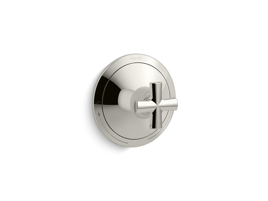 Kallista P25022-CR-BV Script Thermostatic Trim, Cross Handles