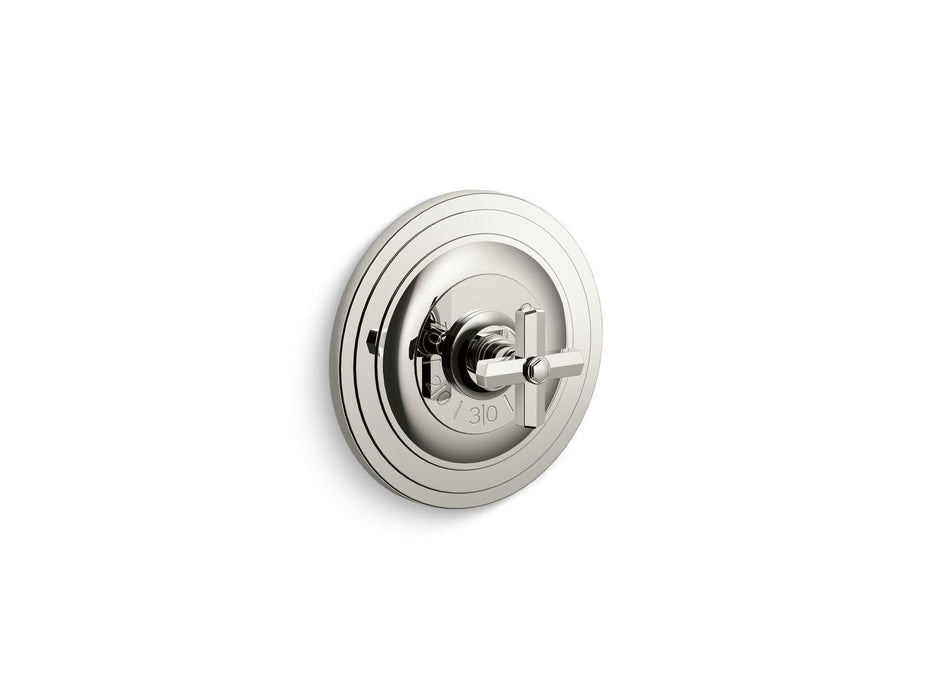 Kallista P22762-XX-CP For Town Thermostatic Trim, Cross Handle