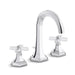 Kallista P22732-CC-CP For Town Sink Faucet, Tall Spout, Crystal Cross Handles