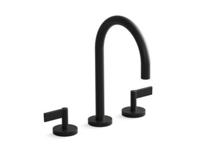 Kallista P24490-LV One Basin Set, Gooseneck, Lever Handle