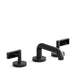 Kallista P24491-NM-CP One Decorative Sink Faucet, Low Spout, Nero Marquina Handles