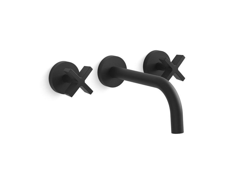 Kallista P24410-CR-CP One Wall Mount Sink Faucet, Cross Handles