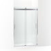 KOHLER K-706008-D3 Levity Sliding shower door, 74" H x 43-5/8 - 47-5/8" W, with 1/4" thick Frosted glass
