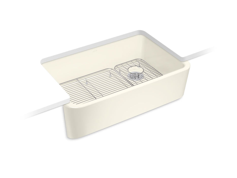 KOHLER Ironridge 34" undermount single-bowl farmhouse kitchen sink