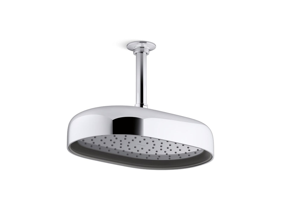 KOHLER K-26293-G Statement Oblong 12" single-function rainhead, 1.75 gpm