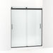 KOHLER K-706009-D3 Levity Sliding shower door, 74" H x 56-5/8 - 59-5/8" W, with 1/4" thick Frosted glass and blade handles