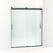 KOHLER K-706009-L Levity Sliding shower door, 74" H x 56-5/8 - 59-5/8" W, with 1/4" thick Crystal Clear glass
