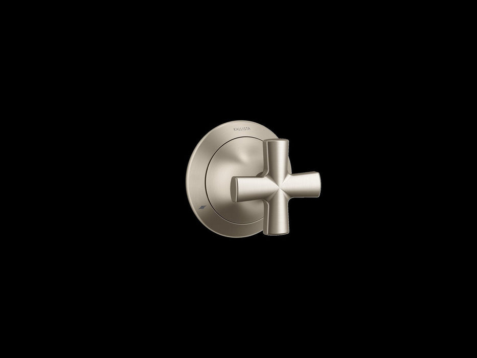 Kallista P25024-CR-BV Script Transfer Trim, Cross Handle