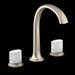 Kallista P25057-CMC-CP Script Sink Faucet, Arch Spout, White Porcelain Knob Handles
