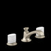 Kallista P25056-CMC-CP Script Sink Faucet, Low Spout, White Porcelain Knob Handles