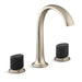 Kallista P25057-CMB Script Sink Faucet, Arch Spt, Blk Porc