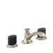 Kallista P25056-CMB Script Sink Faucet, Low Spt, Blk Porc