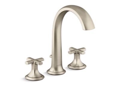 Kallista P25003-CR Script Deckmnt Bath Faucet Crss Hndl