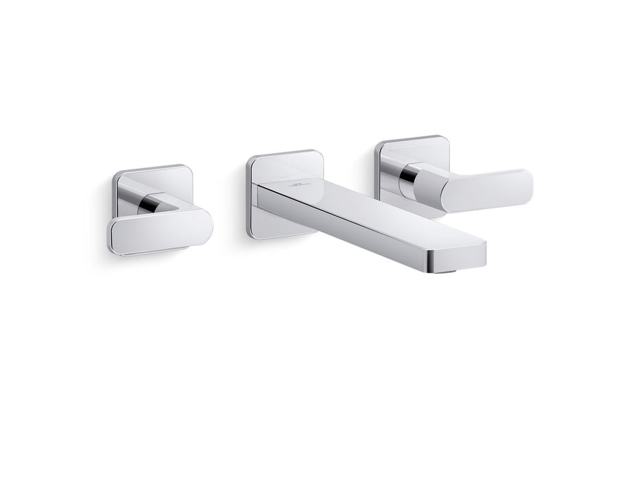 KOHLER K-T27120-4 Parallel Wall-mount bathroom sink faucet trim, 1.2 gpm