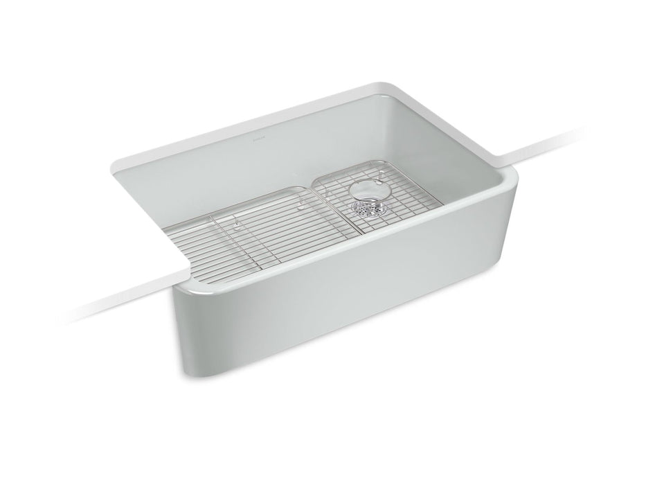 KOHLER Ironridge 34" undermount single-bowl farmhouse kitchen sink