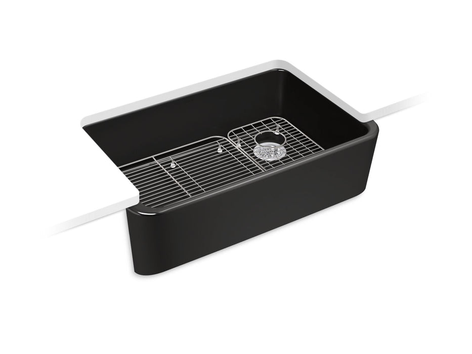 KOHLER Ironridge 34" undermount single-bowl farmhouse kitchen sink